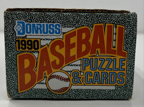 1990 Donruss Baseball Cards & Puzzle See Photos- Sealed and Opened State