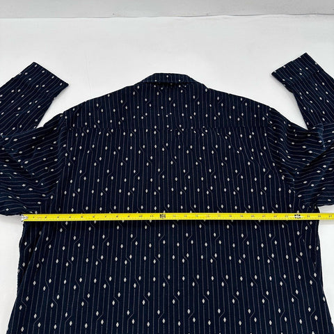 Pendleton Corduroy Geometric Pattern Long Sleeve Button Up Shirt Sz XXL