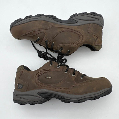 Cabela's Dry-Plus Brown Leather Low Top Hiking Shoes Men's Size 10 D