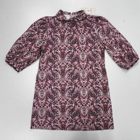 Tyler Boe Women's Paisley Mock Neck Balloon Sleeve Shift Dress Multi Sz XL NWT