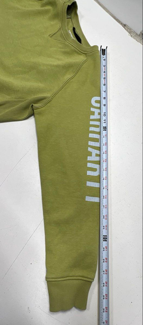 Carhartt Women's Green Relaxed Fit Logo Sleeve Crewneck Sweatshirt Size L
