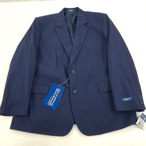 Norman Rockwell Navy Cotton Blend Blazer Sport Coat Jacket Men's 48R NWT