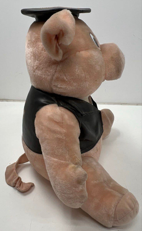 Harley-Davidson Biker Pig Plush 17" Stuffed Animal HOG Mascot Collectible