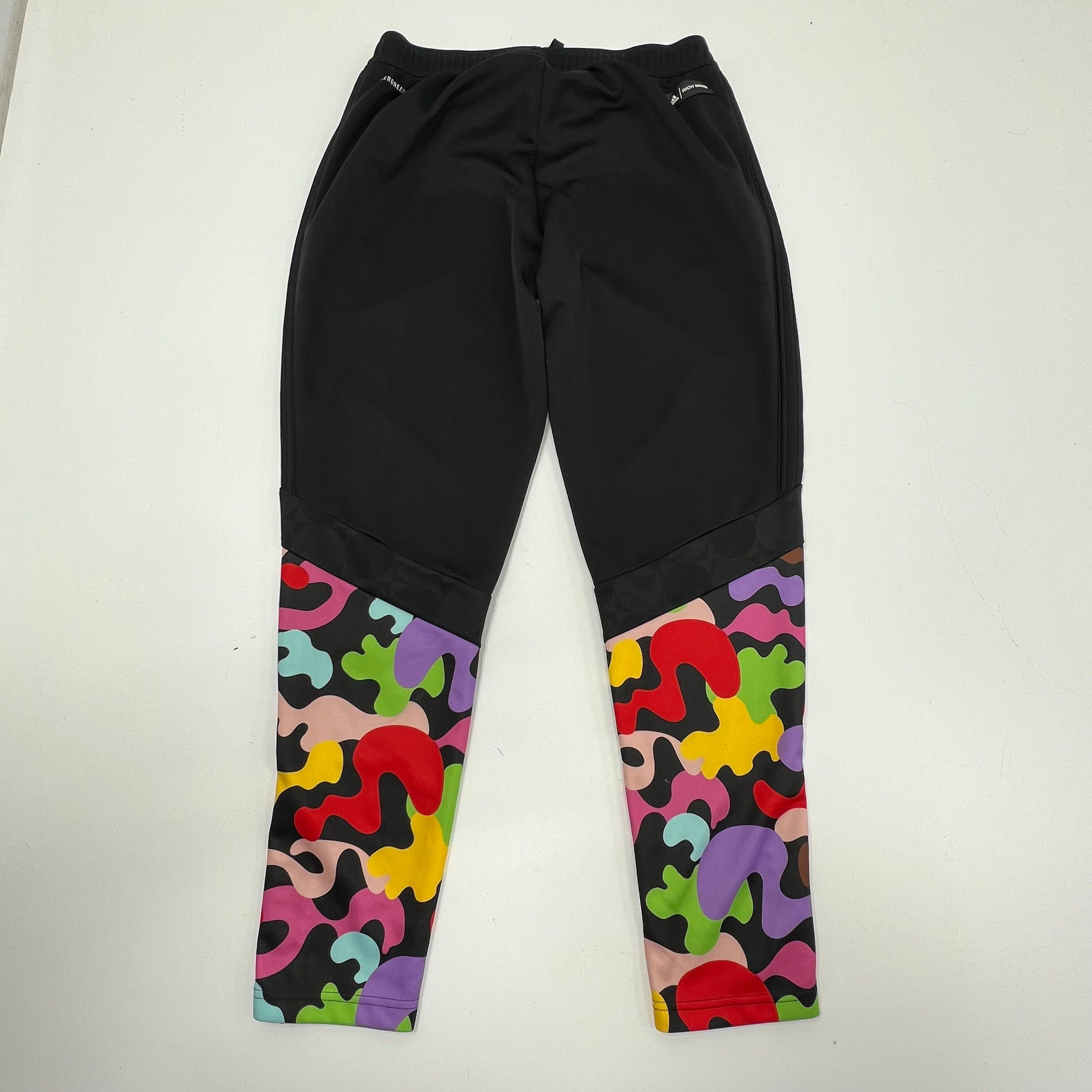 Adidas x Rich Mnisi Tiro Track Pants Black Multicolor Abstract Print Men's Size