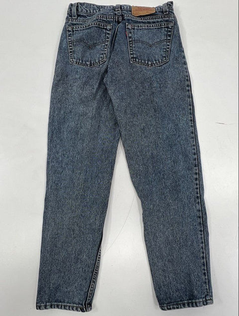 Vintage 90s Levis 550 Acid Wash Blue Relaxed Fit Tapered Jeans Mens 30x30