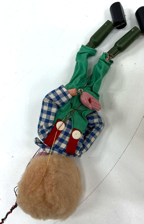 Vintage 60s Pelham Puppet Bimbo the Clown Marionette w/ Box Made in England