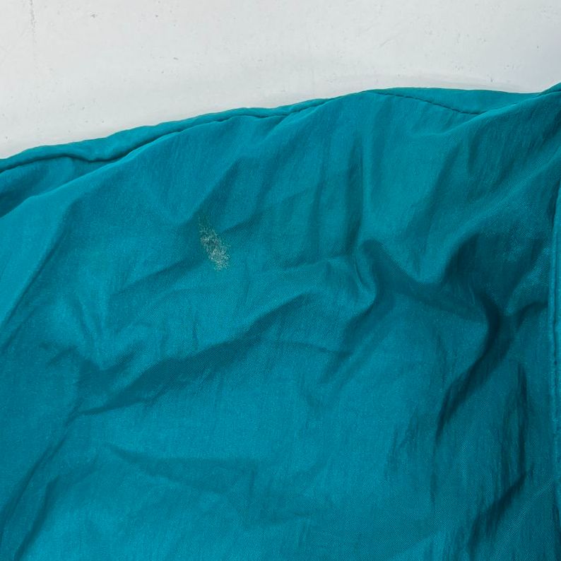 J.L. Motion Vintage 80s Teal Nylon Tracksuit Windbreaker Pants Set Womens L