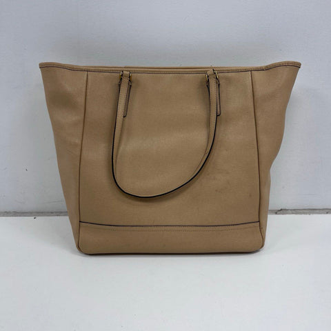 Coach Tan Saffiano Leather City Tote Bag Large Gold Hardware 23821