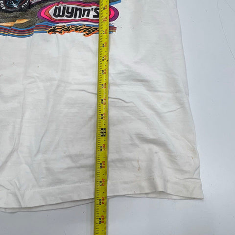 Vintage 90s Gary St. Amant Wynn's Racing T-Shirt Single Stitch Made USA Sz XXL
