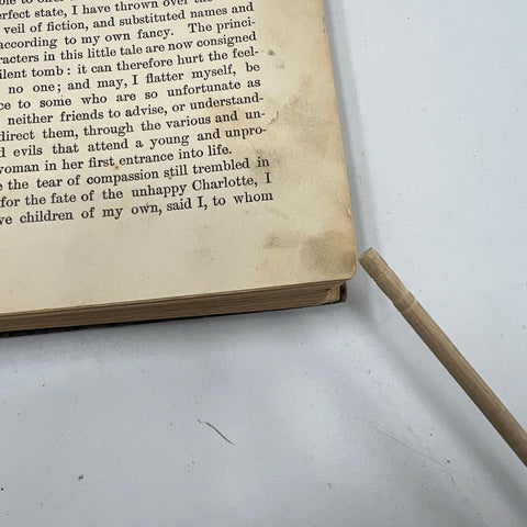 Antique 1905 Charlotte Temple Book by Susannah Rowson W.B. Conkey Co Publisher