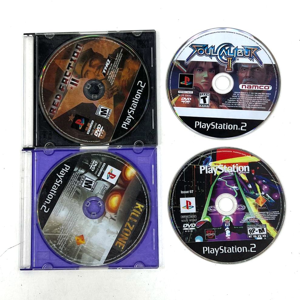 Sony PlayStation 2 PS2 Game Lot 4 Games Killzone Soul Calibur II Disc Only