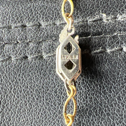 Antique Bliss Bro Co. Gold Filled Locket Necklace 15.63
