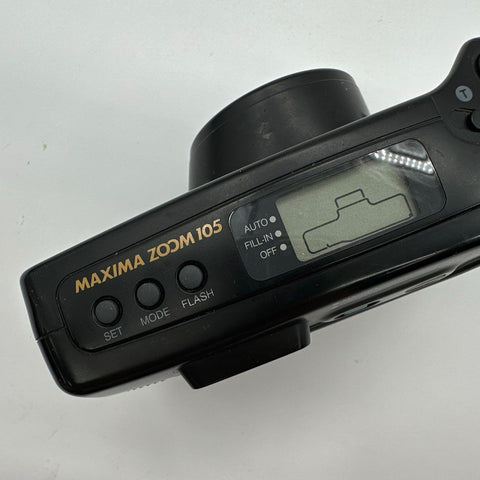 Vintage Samsung Maxima Zoom 105 35mm Point and Shoot Film Camera Macro Tested