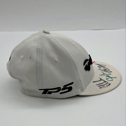 TaylorMade Golf Hat New Era 9FIFTY Autographed Bo Hoag M5 TP5 White Snapback