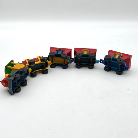 Jean Plastic Toy Train Set Lot 5 Vehicles Vintage West Germany