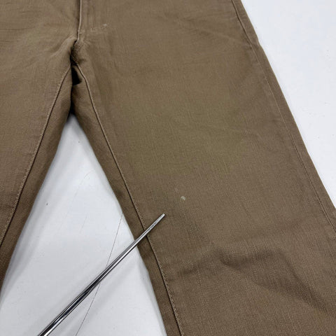 Uniqlo Men's Brown T-000 Original Basic Skinny Fit Tapered Pants Sz 30