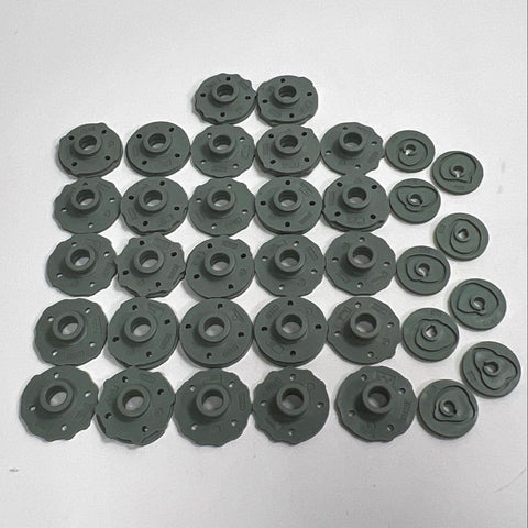 Vintage Sewing Machine Fashion Embroidery Cams Lot 30 Pattern Discs Grey