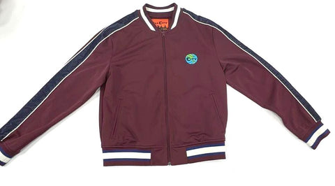 All City by Just Don Men's Maroon Tracksuit Set Jacket Track Pants Size M