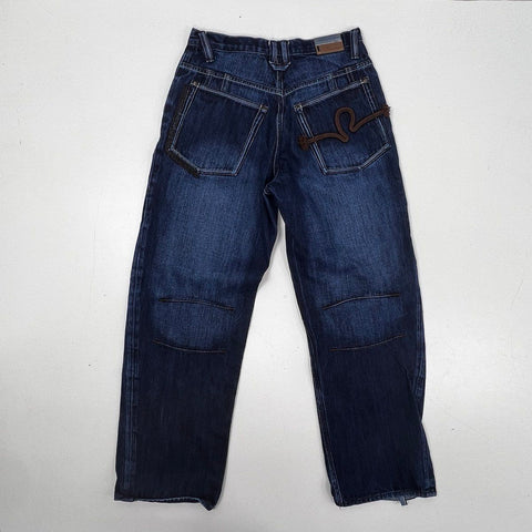 Vintage Y2K Rocawear Men's Dark Wash Baggy Denim Jeans Sz 32x34