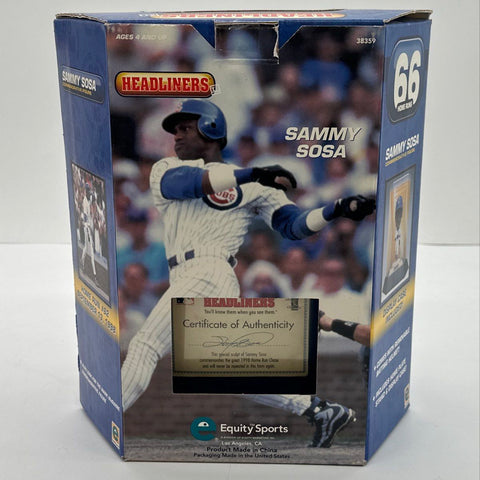 Mark McGwire & Sammy Sosa MLB 1998 Home Run Race Equity Headliners XL Lot 2 MIB