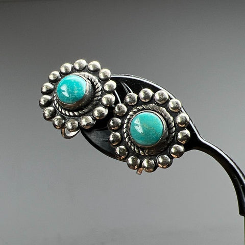 Vintage Sterling Silver Screw Back Earrings 14.54g