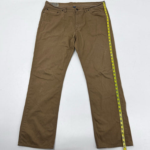Polo Ralph Lauren Men's Brown Straight Fit Cotton Twill 5-Pocket Pants 38x32