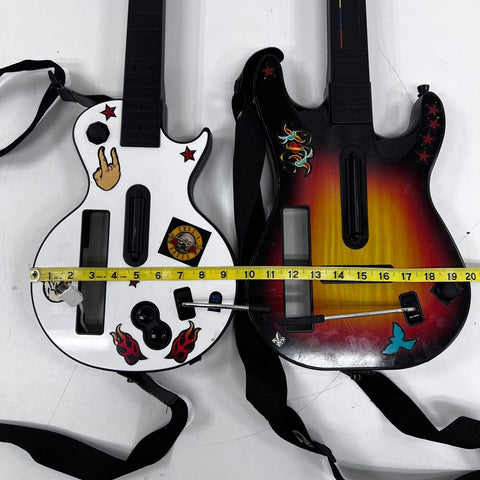 RedOctane Guitar Hero Wii 2 Controllers Gibson Les Paul Not Tested Sold As-Is