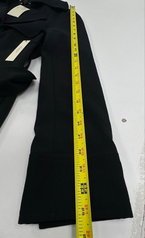 Vertigo Paris Women's Black Belted Trench Coat Jacket NWT Size 12