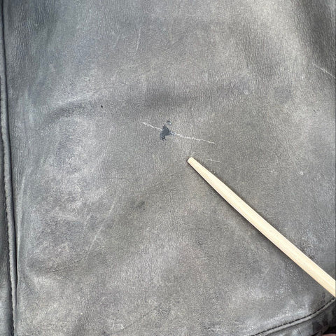 Vintage 80s Clipper Mist Men's Leather Bomber Jacket Faded Black Quilted Sz 38