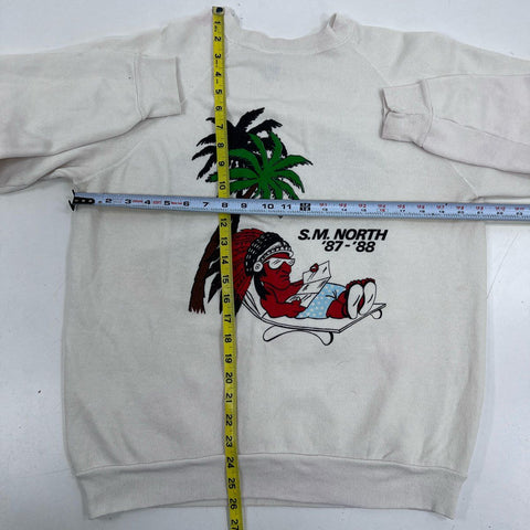 Vintage 80s SM North High School Crewneck Sweatshirt Lot Russell Artex Sz L-XL