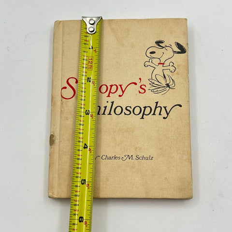 Charles Schulz Snoopy's Philosophy Hallmark Book Vintage 1960s Peanuts 5.5x4.25"