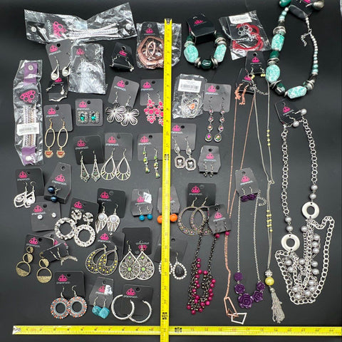 Paparazzi Accessories Costume Jewelry Lot 2 lbs Includes Earrings Necklaces