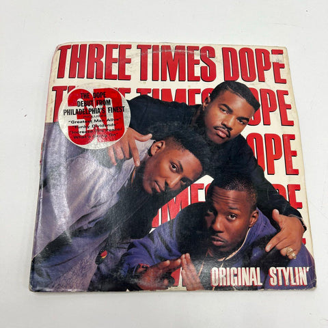 Vintage 1989 Three Times Dope Original Stylin' LP Record Album Arista Hip Hop