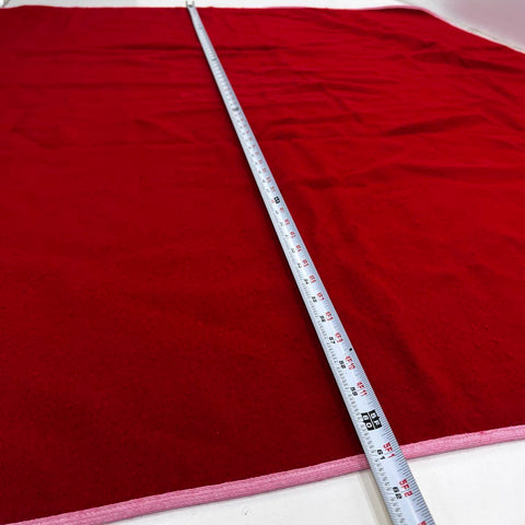 Vintage 60s Sand-Knit Wisconsin Badgers Wool Stadium Blanket W Logo Red