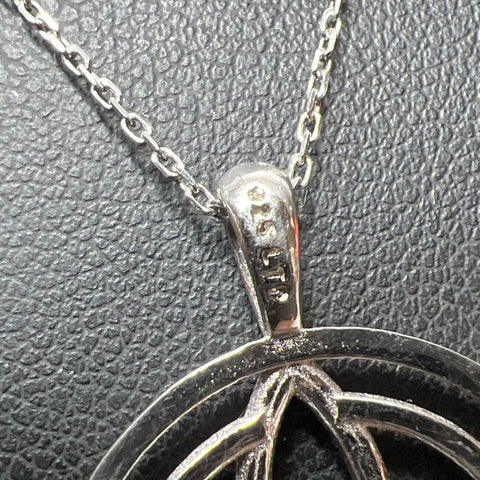 925 Sterling Silver Celtic Knot Pendant Necklace 3.8g