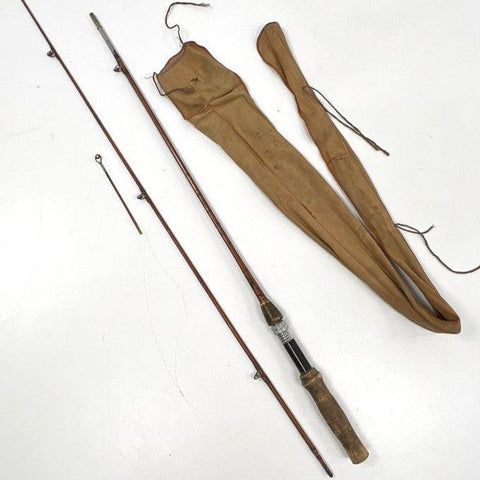 Vintage Shakespeare Fly Fishing Rod Bamboo Multi-Piece With Cloth Case 44 Inch