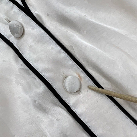 Alice McCall Women's Hotel Trench Dress Cream Jacquard Piped Midi Sz 2