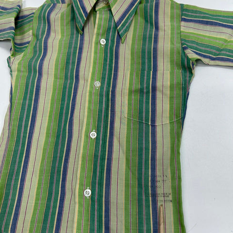 Vintage 70s Boys Clothing Lot Van Heusen Shirts Flare Pants Sweatshirt Sz 6 7