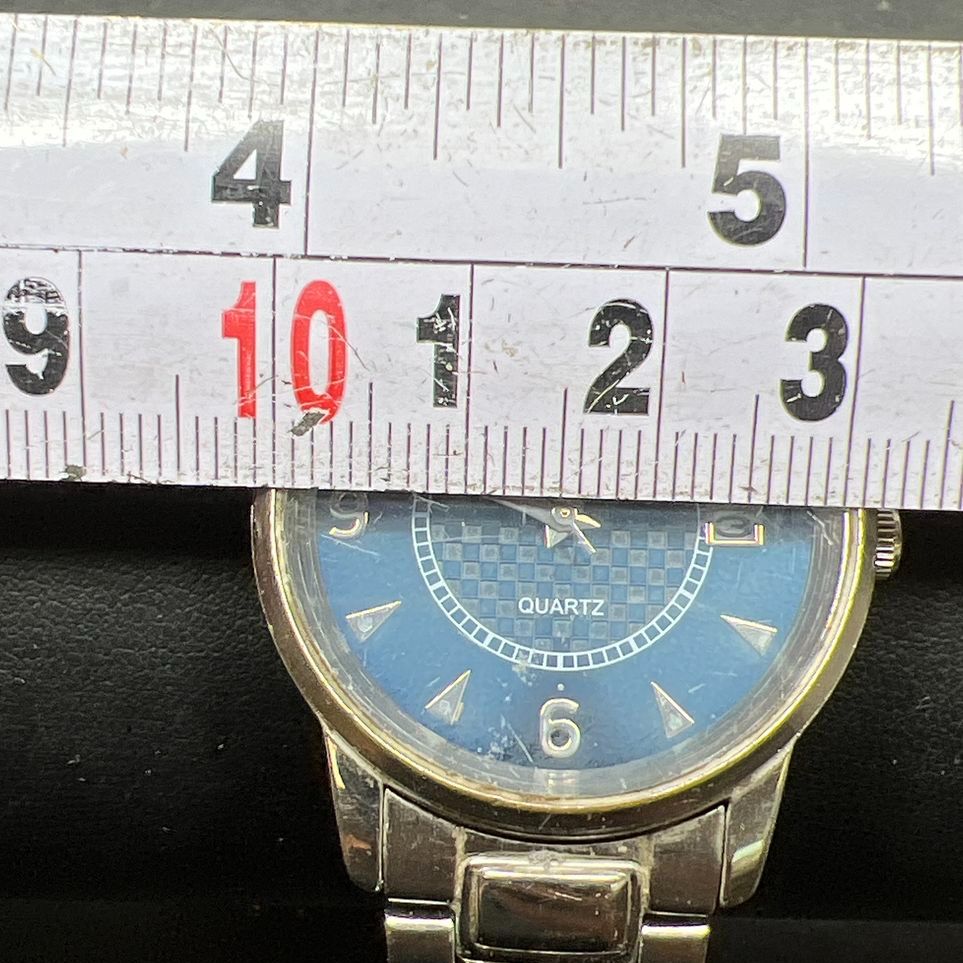 Rushmore 2896 Quartz Watch Blue Dial Japan Movement Date Window New Battery