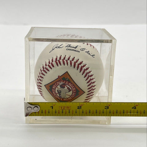 Signed Baseball Fotoball Buck O'Neil Negro Leagues Museum NLBM Autograph