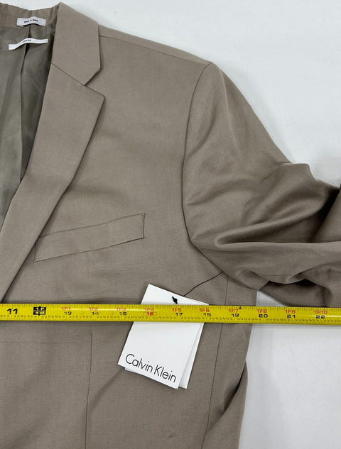NWT Calvin Klein BODY Tan Slim Fit Blazer Sport Coat Jacket Men's Size M