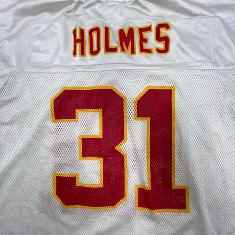 Reebok Men's Vintage Y2K Priest Holmes Kansas City Chiefs Jersey White #31 L