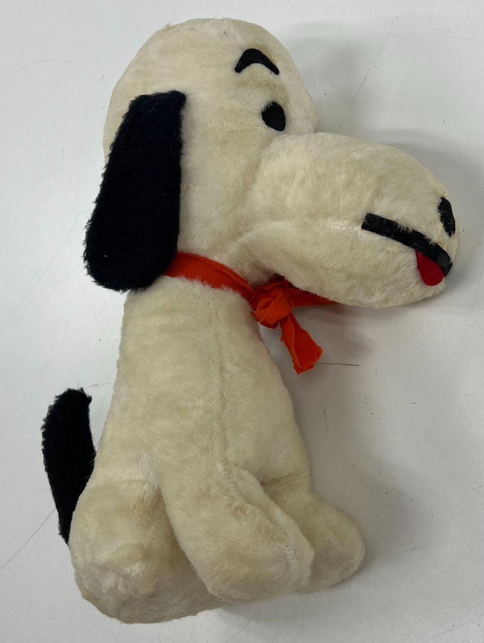 Vintage Snoopy Style Plush Stuffed Animal Dog 15" Peanuts Lookalike 1960s
