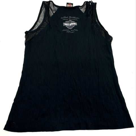 Harley Davidson Women's Clothing Lot 3pc Graphic Tank Tops Jersey Shorts Sz L