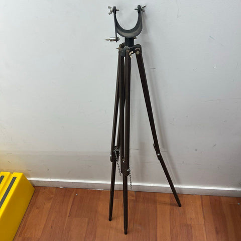 Vintage Wooden Tripod Stand Adjustable Head for Surveyor Large Format Camera