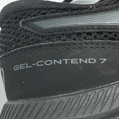 Asics Gel-Contend 7 Triple Black Women's Running Shoes Size 7.5