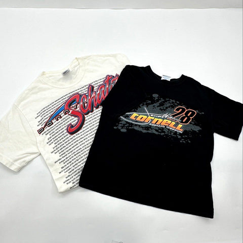 Vintage 2011 Donny Schatz & Jonathan Cornell Racing T-Shirt Lot Sz S