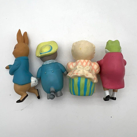 Eden Beatrix Potter Peter Rabbit Figurine Lot 1976 PVC 4 Pieces Vintage Figures