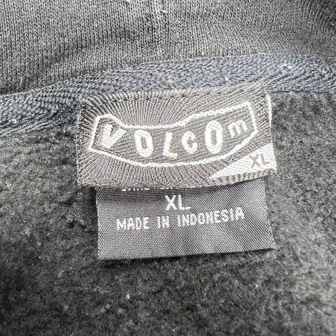 Volcom x Basquiat Mens I'm True To This Pullover Hoodie Black Embroidered XL