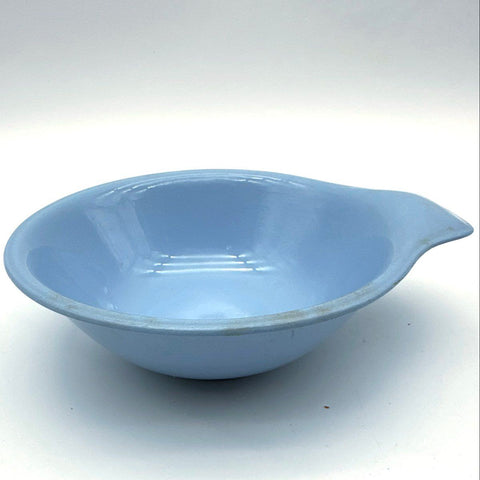 Homer Laughlin Skytone 10 Piece Set Blue Lugged Fruit Cereal Bowls Vintage 1955